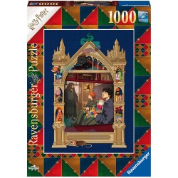 Ravensburger - Puzzle 1000 pièces - Harry Potter en route vers Poudlard (Collection Harry Potter Min