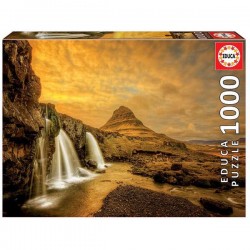 Educa - Puzzle 1000 pièces - Chute d'eau à Kirkjufellsfoss, Islande