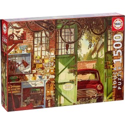 Educa - Puzzle 1500 pièces - Old Garage, Arly Jones