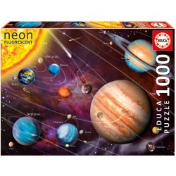 Educa - Puzzle 1000 pièces - Système solaire néon