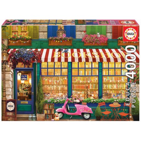 Educa - Puzzle 4000 pièces - Librairie vintage