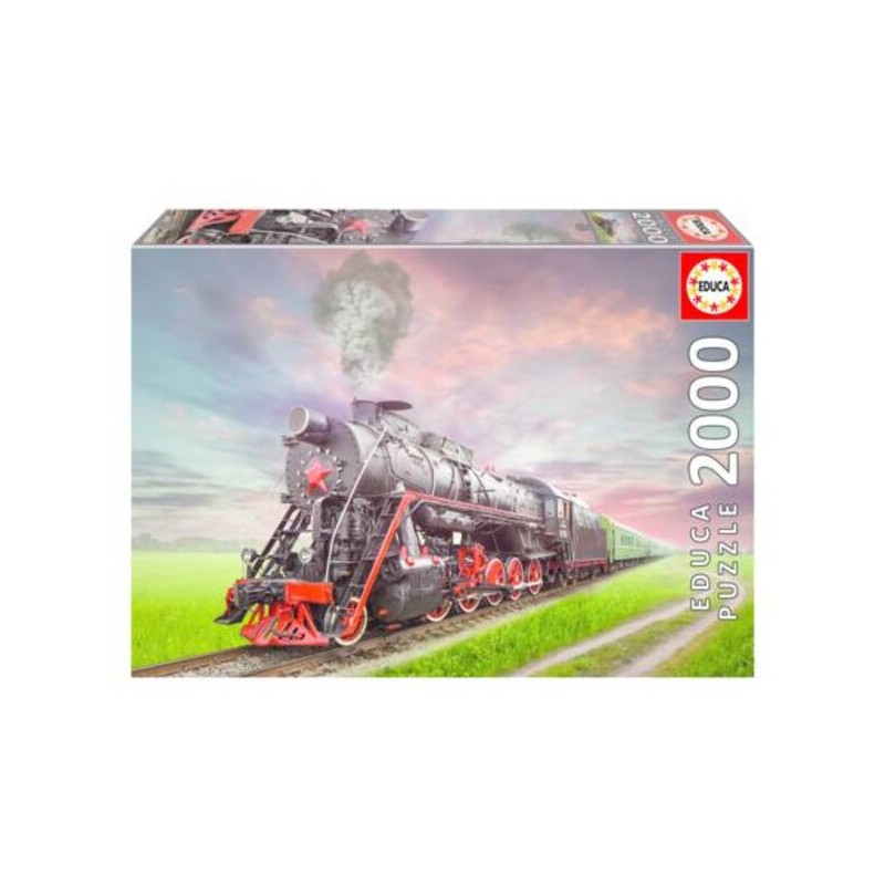 Educa - Puzzle 2000 pièces - Locomotive à vapeur