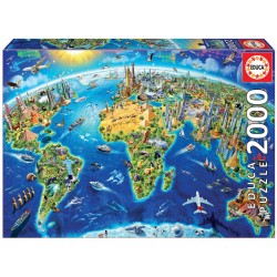 Educa - Puzzle 2000 pièces - Symboles du monde
