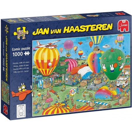 Jumbo - Puzzle 1000 pièces - Hourra Miffy a 65 ans - Jan Van Haasteren