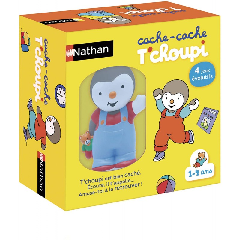 Nathan - Cache cache T'choupi - Un jeu éducatif et évolutif pour les enfants de 1 à 4 ans - Jeu élec