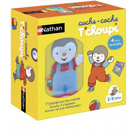 Nathan - Cache cache T'choupi - Un jeu éducatif et évolutif pour les enfants de 1 à 4 ans - Jeu élec