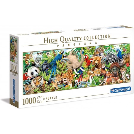Clementoni - Puzzle 1000 pièces - Animaux sauvages - Panorama