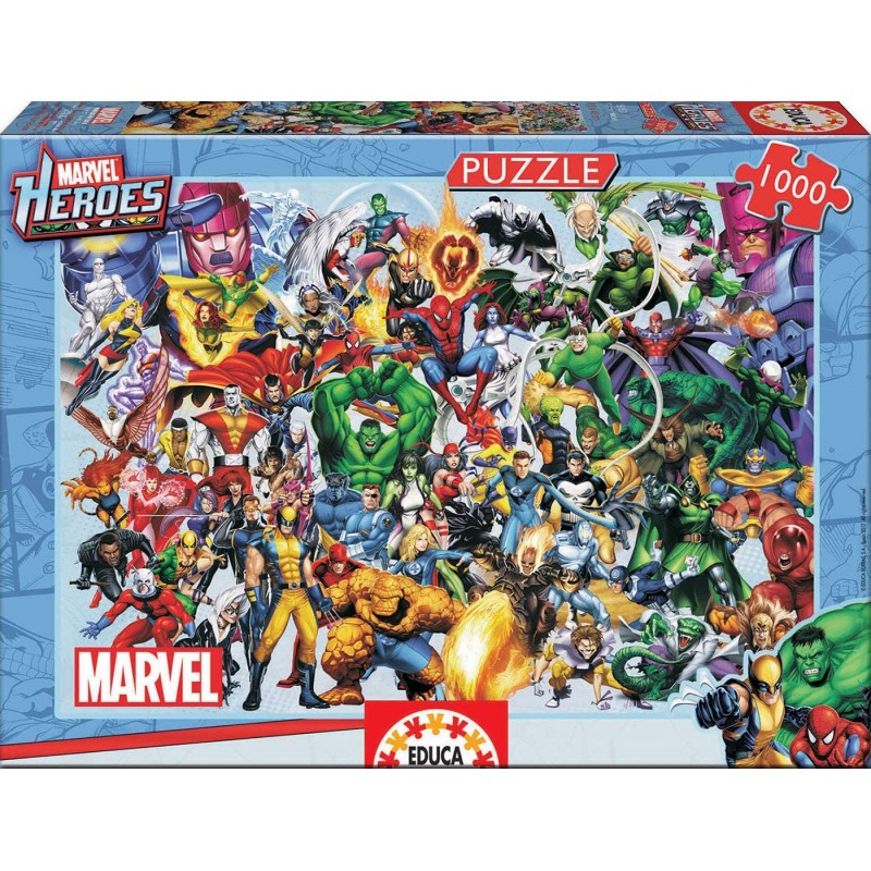 Educa - Puzzle 1000 pièces - Les héros de Marvel