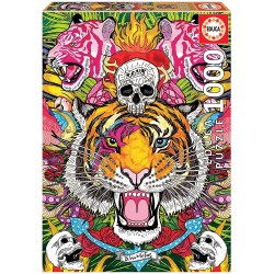 Educa - Puzzle 1000 pièces - Tigre extatique