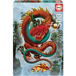 Educa - Puzzle 500 pièces - Le dragon de la bonne fortune