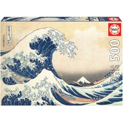 Educa - Puzzle 500 pièces - La Grande Vague de Kanagawa