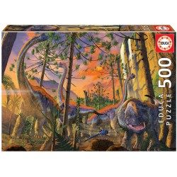 Educa - Puzzle 500 pièces - Dinosaures curieux