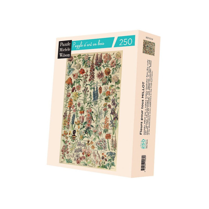 Michèle Wilson - Puzzle d'art en bois - 250 pièces - Fleurs pour Tous