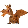 Papo - Figurine - 39095 - Le monde enchanté - Dragon or avec flamme
