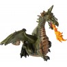 Papo - Figurine - 39025 - Le monde enchanté - Dragon ailé vert avec flamme
