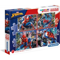 Clementoni - Puzzle 20, 60, 100, et 180 pièces - Spiderman