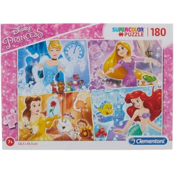 Clementoni - Puzzle 180 pièces - Disney Princesses