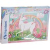 Clementoni - Puzzle 104 pièces - Licornes - Brillant