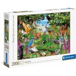 Clementoni - Puzzle 2000 pièces - La forêt fantastique