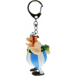 Plastoy - Figurine - 60429 - Astérix - Porte clé - Obélix avec bouquet de fleurs