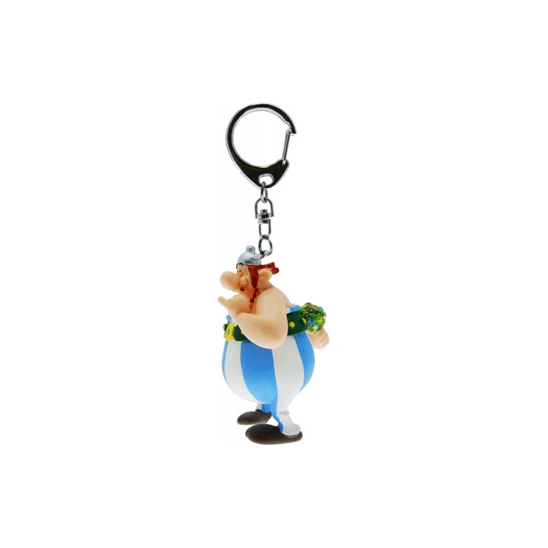 Plastoy - Figurine - 60429 - Astérix - Porte clé - Obélix avec bouquet de fleurs