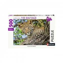 Ravensburger - Puzzle 500 pièces - Les yeux du léopard