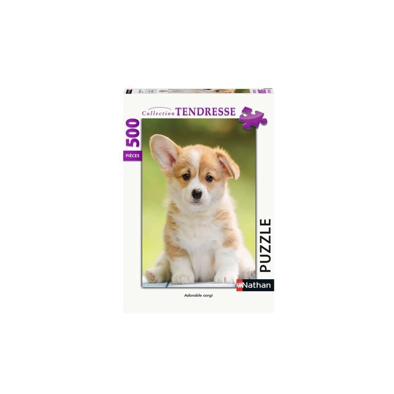 Ravensburger - Puzzle 500 pièces - Adorable corgi