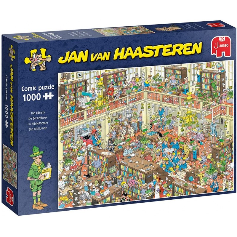Jumbo - Puzzle 1000 pièces - La librairie - Jan Van Haasteren