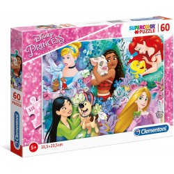 Clementoni - Puzzle 60 pièces - Disney Princesses