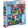 Clementoni - Puzzle 2x20 pièces - Marvel Superhero