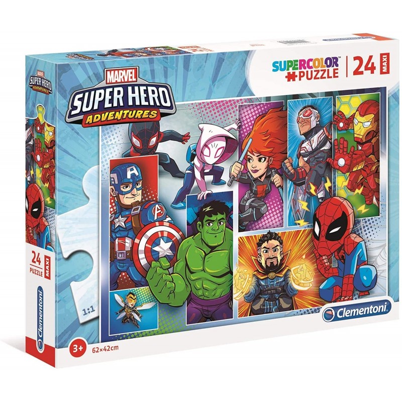Clementoni - Puzzle 24 pièces - Marvel Superhero