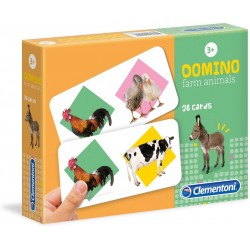 Clementoni - Jeu de société - Domino - Animaux de la ferme