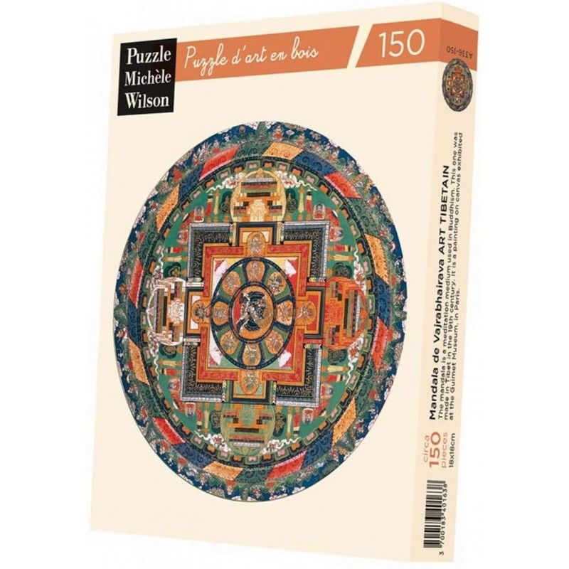 Michele Wilson - Puzzle d'art en bois 150 pièces - Mandala de Vajrabhairava