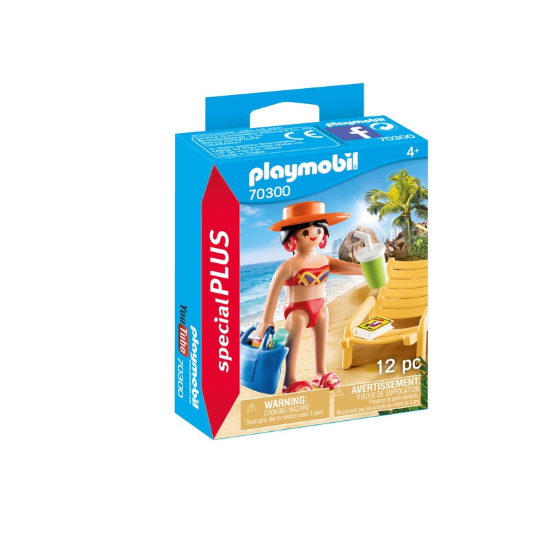 Playmobil - 70300 - Special Plus - Vacancière avec transat