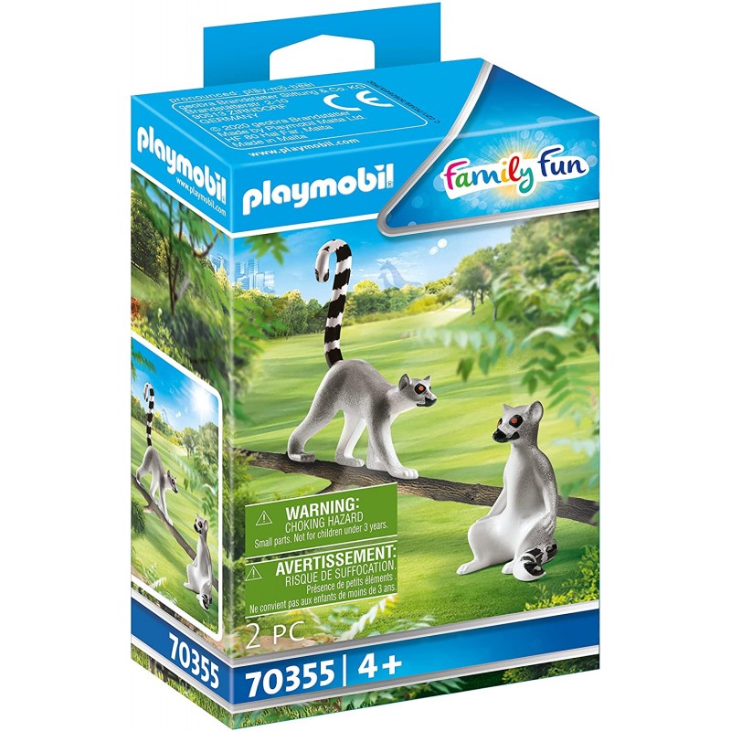 Playmobil - 70355 - Family Fun - Famille de lémuriens
