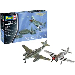 Revell - 3711 - Maquette Avion - Set combat me262 and p-51b