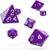 Oakie Doakie Dice - Boîte de 7 dés pour jeu de rôle - Violet solide