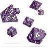 Oakie Doakie Dice - Boîte de 7 dés pour jeu de rôle - Violet marbré