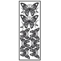Graine Créative - Loisirs créatifs - Papier transfert thermocollant velour - Papillon blanc - 10 x 3