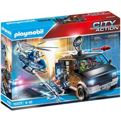 Playmobil - 70575 - Les policiers - Camion de bandits et policier