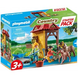 Playmobil - 70501 - Country - starter Pack Box et poneys