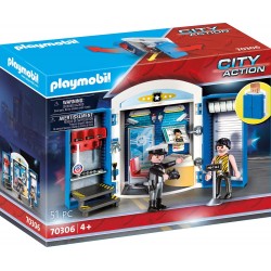 Playmobil - 70306 - City Action - Le commissariat de police - Coffre transportable