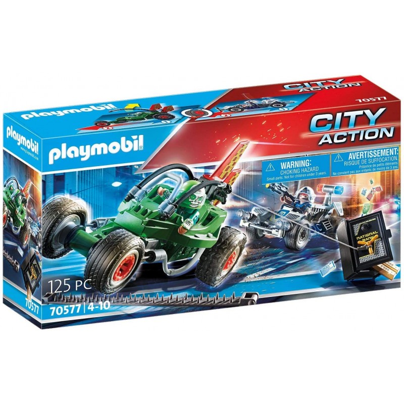 Playmobil - 70577 - Les policiers - Karts de policier et bandit