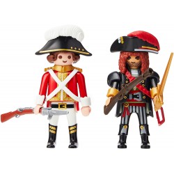 Playmobil - 70273 - Blister duo - Capitaine pirate et soldat