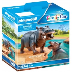 Playmobil - 70354 - Family Fun - Hippopotame et son petit