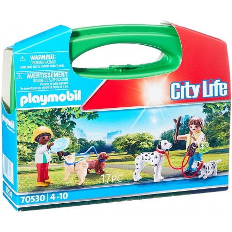 Playmobil - 70530 - City Life - Valisette enfants et chiens