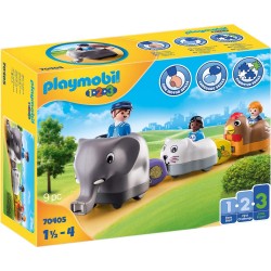 Playmobil - 70405 - 1.2.3 - Train des animaux