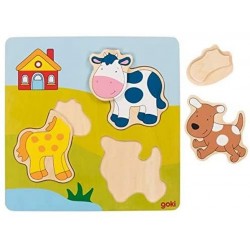 Goki - Puzzle en bois -...