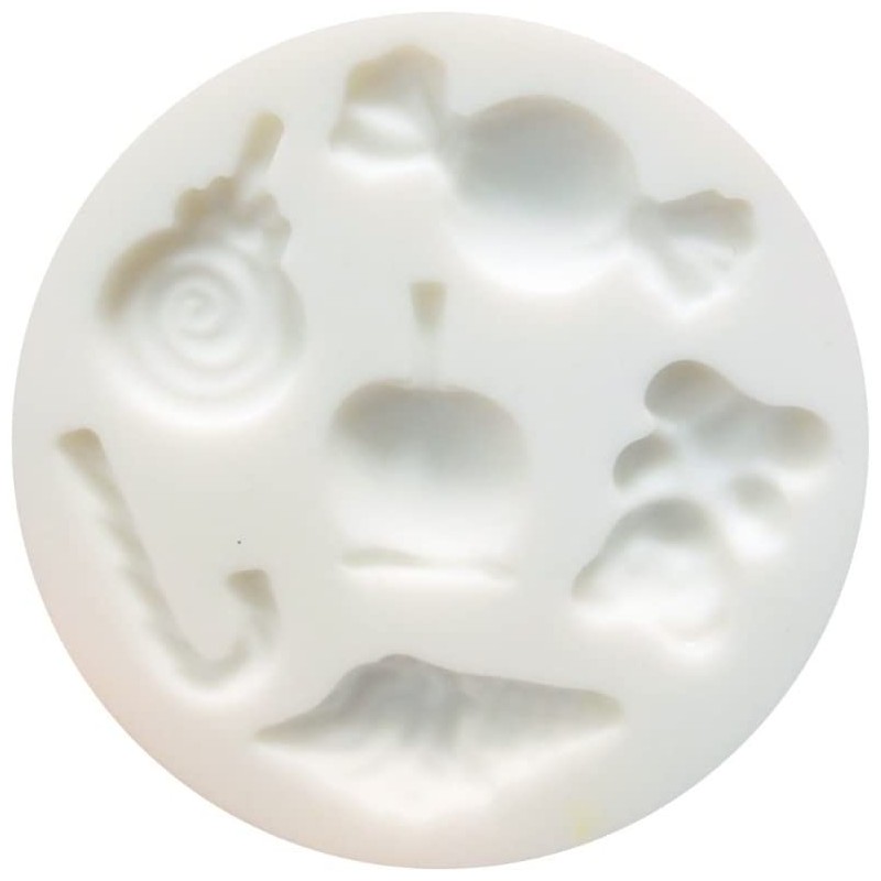 Graine Créative - Loisirs créatifs - Moule en silicone pour miniatures - Bonbons - 7 cm