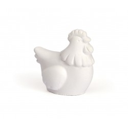 Graine Créative - Loisirs créatifs - Poule en plâtre à décorer - 6 cm